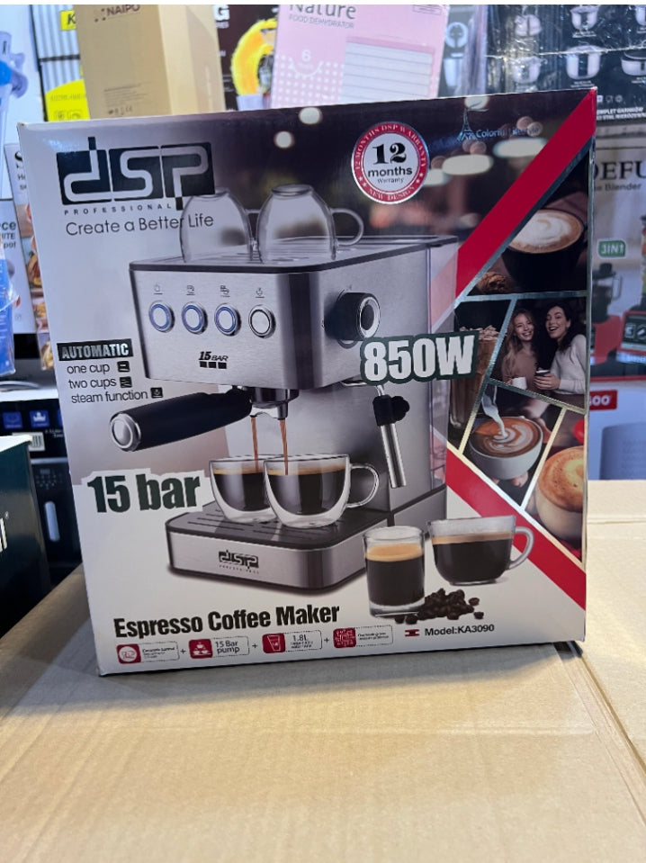 DSP France Branded Coffee Maker 15Bar